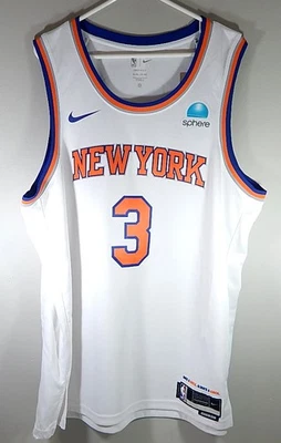 Josh Hart #3 New York Knicks Nike Swingman Association Sphere Jersey Blanco 56 Foto 1 de 4