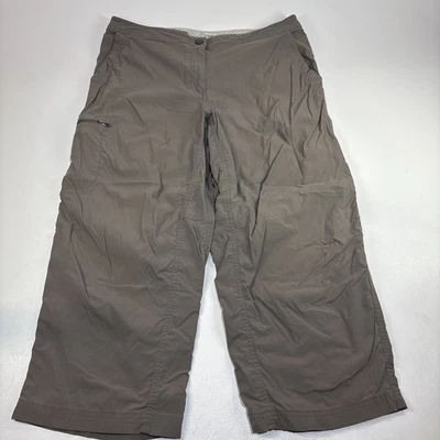 LL Bean Vista Trekking Capri Pants Womens 12 Green Adjustable Outdoor - Image 1 of 4