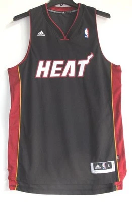 ADIDAS MIAMI HEAT SWINGMAN BLANK BLACK ROAD JERSEY 3XL - Image 1 of 4