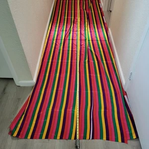 Makhan Chirimen Polyester Fabric Rainbow 151x45 Lot 3 Charmeuse Satin READ - Picture 1 of 24
