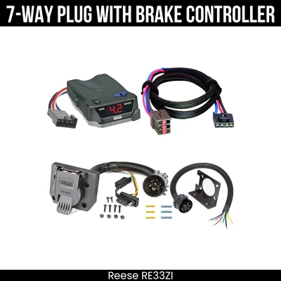 Reese RV 7-полосный проводной тормозной регулятор для 99-04 Ford F-250 350 450 550 Super Duty - Изображение 1 из 4