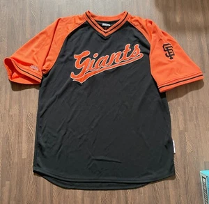 San Francisco Giants Mens Black & Orange Size L Stitches Jersey/Shirt - Picture 1 of 5