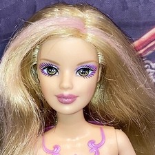 2007 Magic Wings Mariposa Barbie Butterfly Fairy Fairytopia NUDE 11" Tattoo Doll