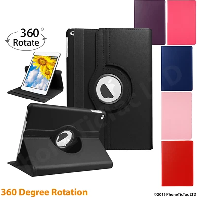 PTT For Apple iPad 8th Generation 10.2" 2020 360° Rotating Smart Leather Case Cover