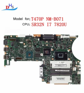 01YR891 For Lenovo ThinkPad T470P Laptop Motherboard NM-B071 i7-7820HQ - Picture 1 of 5