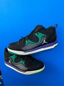 Jordan Flight TR'97 MID 574417-008 para hombre talla 13 negro/blanco/uva hielo/esmeralda - Imagen 1 de 7