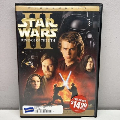 Star Wars Episode III Revenge of the Sith DVD 2005 2 Disc Widescreen Blockbuster - Image 1 of 4