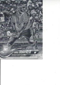 TOPPS Series 2 2018 negro y negro negativo Jorge Bonifacio Kansas City Royals - Imagen 1 de 1