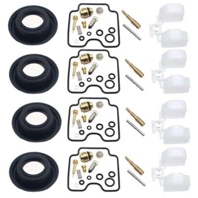 Carburetor repair kit 4X For Suzuki GSX750F 1998-2006 Katana 750 Diaphragm Float - Image 1 of 3