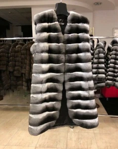 NEW MalaMati chinchilla italian make fur size XSmall/ Small / Medium authentic - Picture 1 of 7