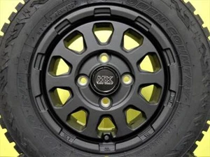 JDM Mad Cross Ranger Black TOYO Open Country R/T 145/80R12 Set of 4 Hijet Acty - Picture 1 of 9