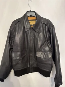 Vintage Herren Victory Girl Leder Fliegerjacke Bomber Gr. 48 XL - Bild 1 von 6
