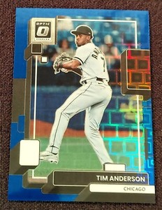 2022 Donruss Optic FOTL Blue Pandora /99 Tim Anderson Prizm #159 White Sox