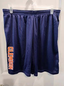 Clemson Basketball Shorts Clemson Tigers Purple Shorts Orange Paw Champion 2xl - Picture 1 of 6