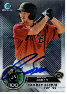 Pavin Smith Arizona Diamondbacks 2018 Bowman Top 100 Signed Card - Picture 1 of 1