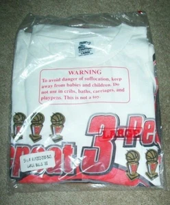 De colección. Camiseta Starter 1998 Chicago Bulls Repeat 3-Turba Campeones NBA GRANDE NUEVA EN PAQUETE - Imagen 1 de 2