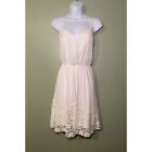 Maurices White Crochet Lace Dress M