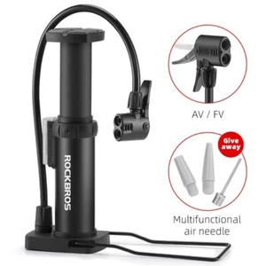 ROCKBROS High Pressure Bike Pump Bicycle Air Inflator MTB Foot Pump Portable - Picture 1 of 11