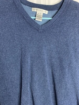 Chaleco Suéter Tejido Azul Geoffrey Beene Para Hombres Talla XL Foto 1 de 4
