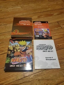 Naruto Uncut Box Set Vol. 1 (DVD, 2006, 3-Disc) Complete w/Storyboard Book Works - Picture 1 of 11