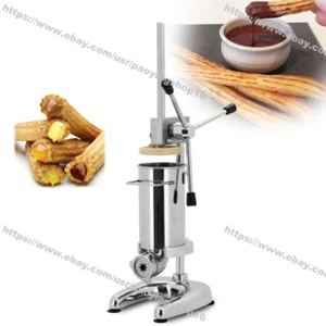 5-Nozzle 2L Home Use Hand Crank Spanish Churro Machine Maker Filler - Picture 1 of 8