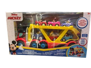 Mickey Mouse Vehicle Hauler Toy – Disney Transporter Truck for Kids - Picture 1 of 2