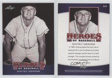 2015 Leaf Heroes of Baseball Whitey Herzog #59 HOF