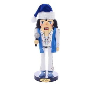 Cascanueces de Navidad de madera Elvis Presley King of Spades 11 pulgadas EP6171L nuevo - Imagen 1 de 8