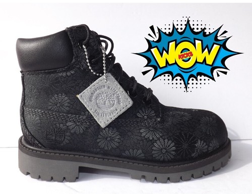 STIVALI JACQUARD IMPERMEABILI TIMBERLAND LITTLE KIDS 6 POLLICI 'FLOREALI' #A177P TAGLIA 13