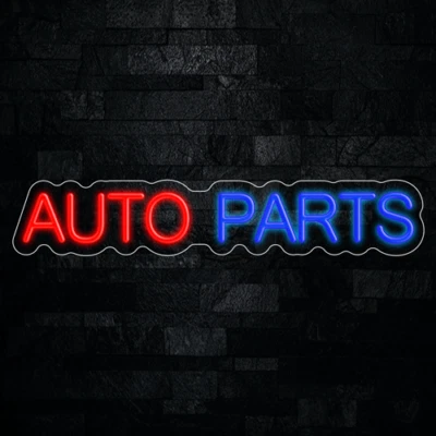 Auto Parts LED Neon Sign 27"L x 5"H #32921 - Image 1 of 3