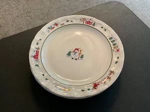 Set of 4 Pfaltzgraff Barn Snow Village Dinner Plates 11 Inch - Picture 1 of 3