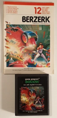 Berzerk Vintage 1982 Video Game Cartridge for Atari 2600. Comes with Manual. - Image 1 of 4