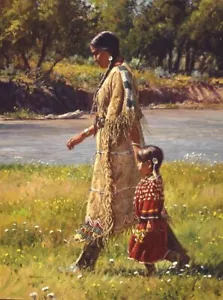 Summer On The Greasy Grass New Digital Indian Print Stored Flat - Martin Grelle - Picture 1 of 1