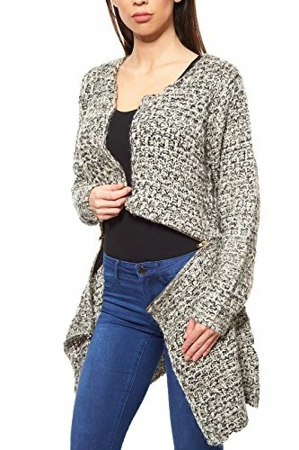 Longstrickjacke Strickjacke von Best Connections in Schwarz / Weiß NEU - Bild 1 von 1