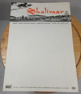 Papel membrete estacionario vintage Best Western The Shalimar Highway 66 motel - Imagen 1 de 10