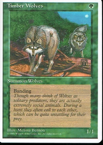 LOBOS DE MADERA VERDE MAGIC THE GATHERING 4A EDICIÓN - Imagen 1 de 1