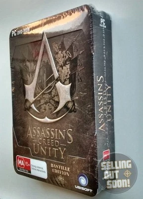Assassin Creed Unity PC Bastille Edition *NEW *AUSSIE *RARE Collectors Steelbook - Image 1 of 4