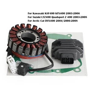 Magneto Stator+Voltage Rectifier+Gasket For Suzuki LTZ400 Quadsport Z400 03-08 A - Picture 1 of 8