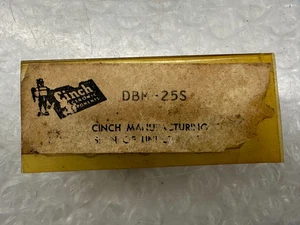 Cinch DBM-25S D-SUB Connector DB25F 25 Pin Female Solder Cup Metal Shell Gold - Picture 1 of 2