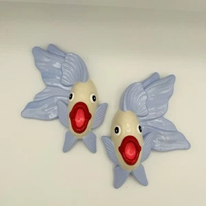 Wall Chalkware Fish Kitschy Kitsch Wall Plaque VTG Style - Picture 1 of 3