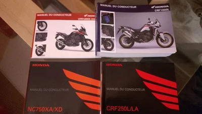 6 x 2017 HONDA CRF1000L 1  2018 HONDA CRF250L 1 VFR1200X FRENCH OWNERS MANUALS  - Image 1 of 3