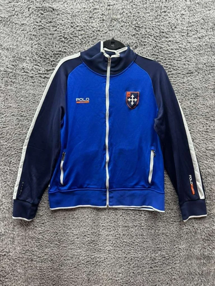 Chaqueta de Pista Polo Sport Ralph Lauren Performance Cremallera Completa Azul Para Hombre Talla L Foto 1 de 4