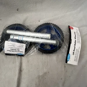 Kit de ruedas Off-Road Walker de 8 pulgadas con deslizadores de esquí FlexFit universales, nuevo - Imagen 1 de 8