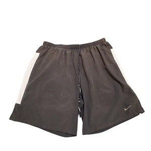 Nike Running Shorts Medium Black Dri Fit Elastic Waist Drawstring Athletic Fit - Picture 1 of 3
