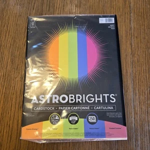 Astrobrights 65 lb. Cardstock Paper 8.5" x 11" Bright Assortment 250 Sheets/Pack - Picture 1 of 7