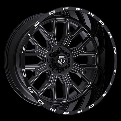 TIS Wheels 560BM 20x10 -19 Gloss Black Milled 8X180 (QTY 4) A261805 - Imagem 1 de 4