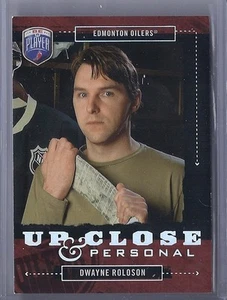 2006-07 BE A PLAYER DWAYNE ROLOSON UP CLOSE PERSONAL BAP SP /999 OILERS - Picture 1 of 1
