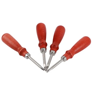 Kit de recorte profesional de borde de cuero de 4 piezas para corte de cuero hágalo usted mismo - Imagen 1 de 24