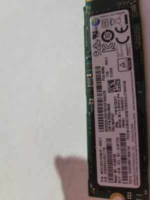 SAMSUNG SSD PM961 512gb PCIe-NVMe M.2 2280 Gen3.0 x4 MZ-VLW5120 MZVLW512HMJP - Image 1 of 2