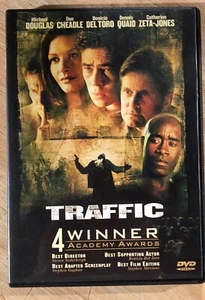 TRAFFIC DVD Benicio Del Toro Michael Douglas Narcotics Drug War 2000 LIKE NEW - Picture 1 of 4